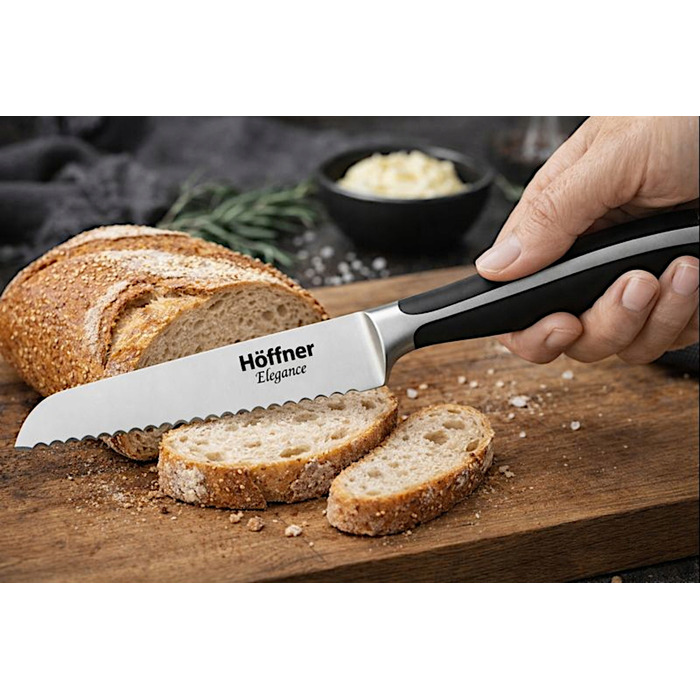 Набір кухонних ножів Hoffner, 5 предметів у підставці