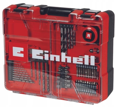 Дриль-шурупокрут Einhell TE-CD 18/2 18 V з 2-ма АКБ по 2Аг та набором із 64 аксесуарів
