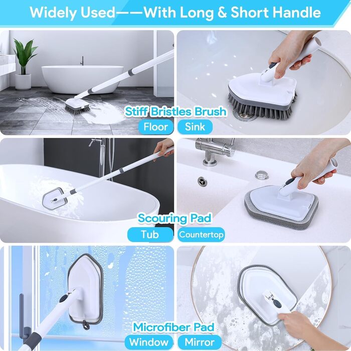 Bathroom Cleaning Brush with 52