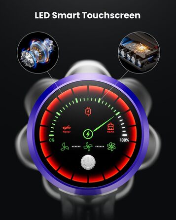 Бездротовий пилосос Avalsor Akku з потужністю 48000Pa/580W, 70 хвилин роботи, об'ємом 1,8 л, видаленням попелу, антизаплутана щітка, 8-шарова фільтрація. Підходить для килимів та шерсті тварин.