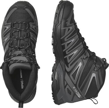 Черевики трекінгові Salomon X Ultra Pioneer Mid Gore-Tex, 42 EU, чорний/магнітний/монумент