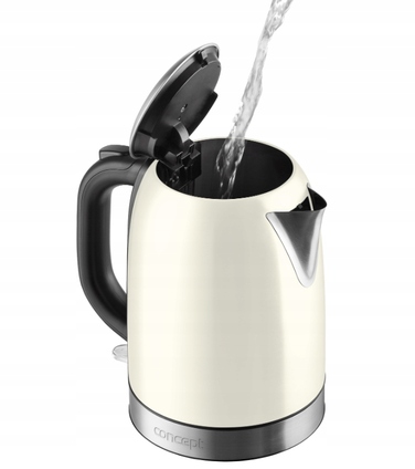 Електричний чайник Concept RK3242, 2200 Вт, 1,7 л, бежево-коричневий