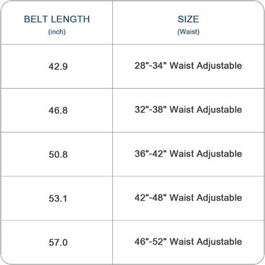 Чоловічий шкіряний ремінь на пряжці з регулюванням, 2 шт. для одягу та відпочинку, індивідуальний розмір