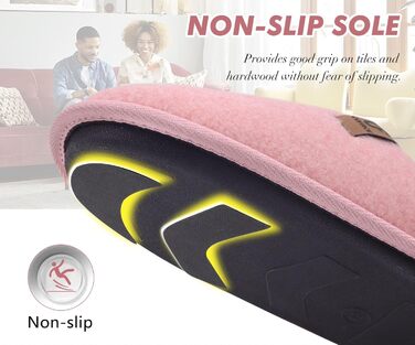 Тапочки чоловічі COFACE з фетру, теплі, зручні, з плюшем, антиковзка гумова підошва, розмір 40-49 (світло-рожевий, 46 EU)