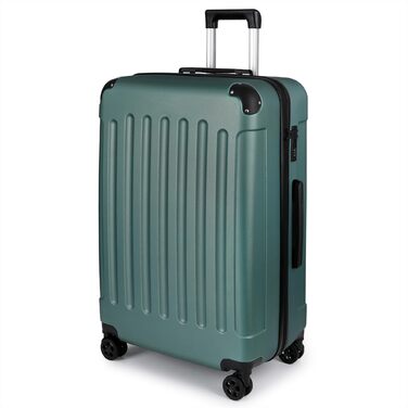 Чемодан TANTOMI, 28 дюймів, жорсткий корпус, тріумф, легкий ABS-валіз, валіза для подорожей з 4 колесами на 360°, 3-значний кодовий замок (світло-темно-зелений, 95 л)