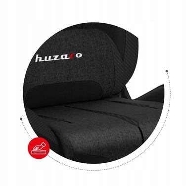 Ігрове крісло Huzaro Force 7.9 Black Mesh, тканина, чорне