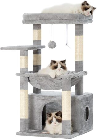 Котячий будиночок Heybly Kratzbaum HCT008SW: великий, з м'яким кошиком та місцем для сну