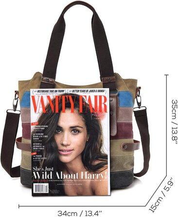 Сумка жіноча CHEREEKI Canvas багатокольорові смуги через плече, велика шопер-сумка для покупок, повсякденна сумка-хобо