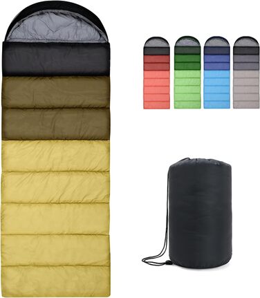 Сплячий мішок Outplea Outdoor 3-4 сезони, водонепроникний, легкий, 220*80 см, для дорослих та дітей, кемпінг, подорожі, туризм