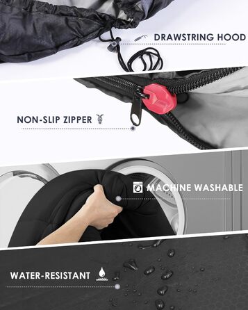 Adult Lightweight Waterproof Sleeping Bag - Cold Weather Camping & Hiking Bag for Men & Women - Includes Compression Bag