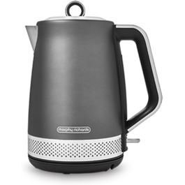 Електричний чайник Morphy Richards Illumination з нержавіючої сталі, 1.7 л, Титан