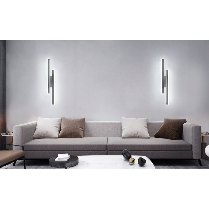 Настінний світильник Tealight, сріблястий, інтегроване LED-джерело 16 Вт