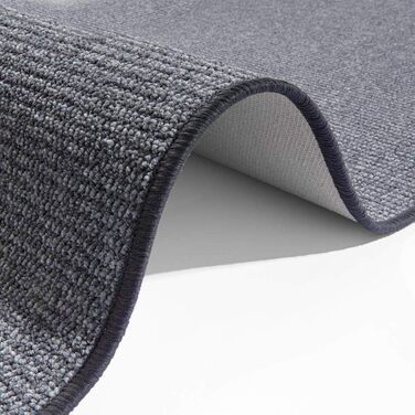 Килимок Bouclé Läufer – Антиковзаючий килимок для кухні, ванної, вітальні, прихожої – 67x200 см (Сірий)