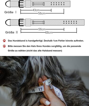 Dog Collar for Large Dogs - 5 cm Wide Collar with Handle for Extra Large Dog Breeds, Soft Padded Neoprene Nylon Dog Collar for Large Dogs Big Dog Collar (43-56cm, Red)