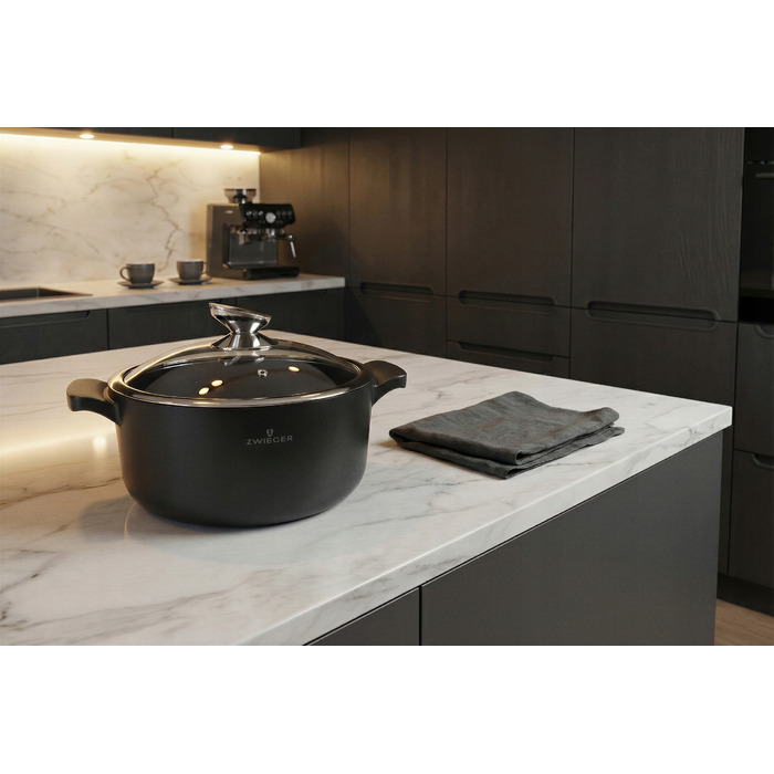 Каструля вугільна Carbone Zwieger 24 см з кришкою