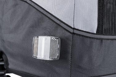 Дитячий велосипедний крісло-переноска TRIXIE для собак до 30 кг, відбиваючий, з функцією складання, з подушкою та кріпленням