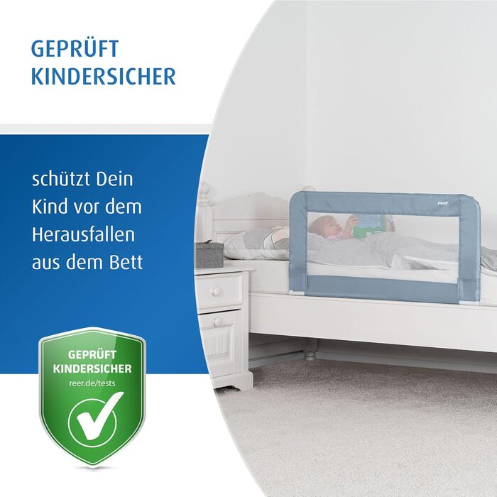 Захист від падіння для дитячого ліжечка Reer Sleep'n Keep, 150 см, для ліжок 180-210 см