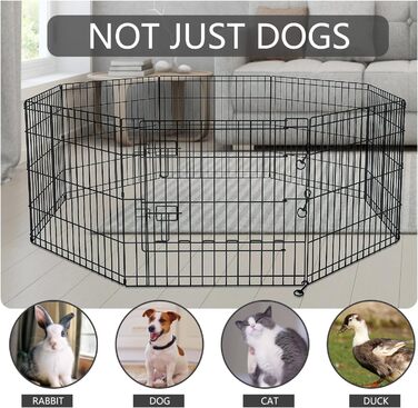 Захисна килимок для вольєру для собак PETIME, водовідштовхувальний, для дому та вулиці, сумісний з 8-панельними вольєрами шириною 61 см