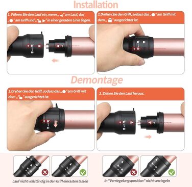 Haglater Lockenstab 4-в-1: мультифункціональний плойка з насадками для великих і малих локонів, створення хвиль, керамічне покриття
