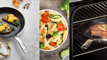 Набір сковорідок TEFAL Intuition (24, 26, 28 см) для індукційних плит, сталь з антипригарним покриттям