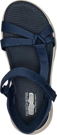 Сандалі жіночі Skechers Go Walk Flex Illuminate Hands Free Slip-ins Navy 39 EU - Зручні повсякденні сандалі