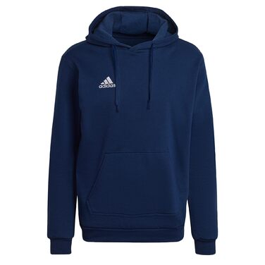 Чоловіча толстовка-худі Adidas Entrada 22 з капюшоном, темно-синя (XL Extra Tall)