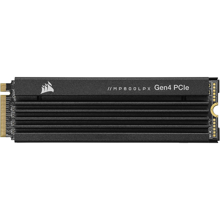 SSD Corsair MP600 PRO LPX 4TB M.2 NVMe PCIe Gen4 для PS5 (7100 МБ/с, 6800 МБ/с, компактний форм-фактор)