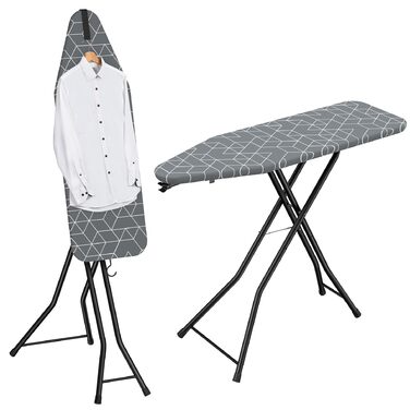 Прасувальна дошка LyriFine 2-в-1 для прасування з парою та звичайного прасування, сіра