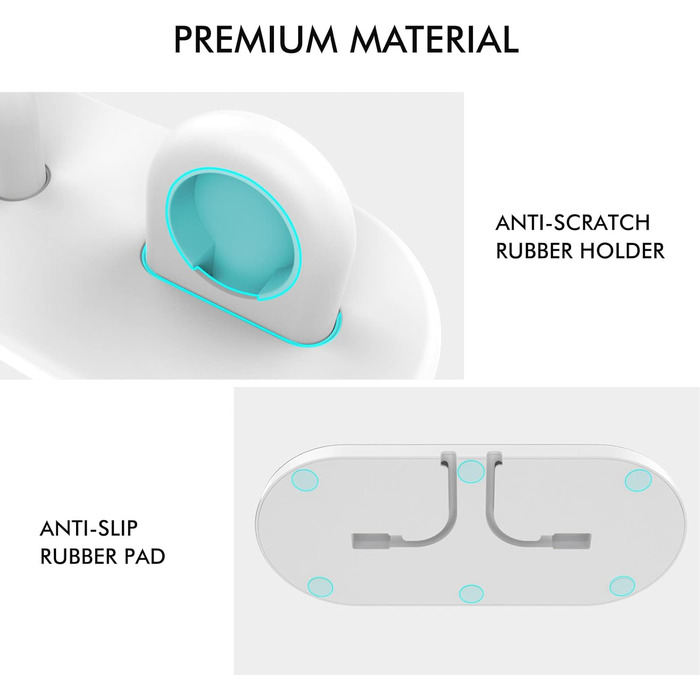 Док-станція AHASTYLE для 2 Apple Watch: Silikon, сумісна з Ultra 3, Ultra 2, Ultra, SE3, SE2, SE, Series 11, 10, 9, 8, 7, 6, 5, 4, 3, 2, 1 (49/46/45/44/42/41/40/38mm)