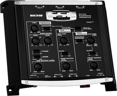 Електронний 3-смуговий передпідсилювач Sound Storm SX310 з регулюванням рівня сабвуфера та кросовером