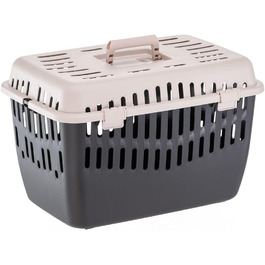 Переноска для кота Ferplast Binny 2, переноска для собаки, переноска для домашніх тварин, для маленьких собак та котів до 8 кг, складаний ручка M (48 x 32 x 33 см)