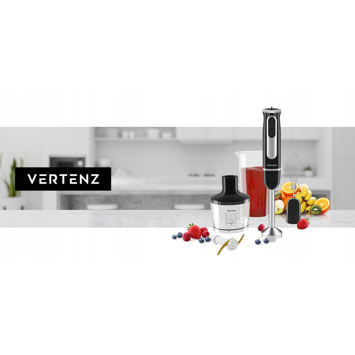 Ручний блендер Vertenz Titan 600 Вт, чорний