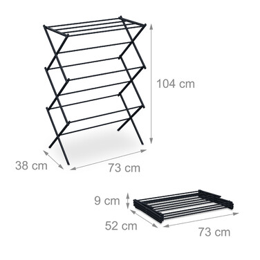 Relaxdays Folding Clothes Drying Rack