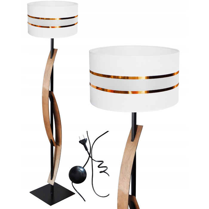 Підлогова лампа Adex E27 60 Вт (білий, чорний, сірий, жовтий)