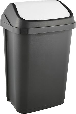 Відро для сміття Keeeper з кришкою-маятником, 25 л, Swantje, сірий графіт