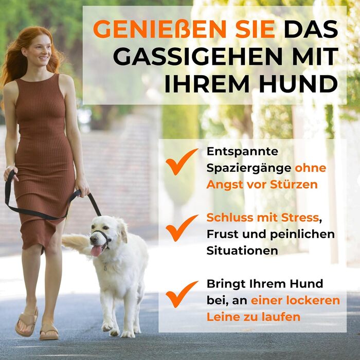 Нашийник-напівобруч Canny Collar для собак – проти ривка | Безпечний та ефективний контроль | Тренувальний аксесуар для спокійних прогулянок | Розмір 5, Чорний, обхват шиї 43-48 см