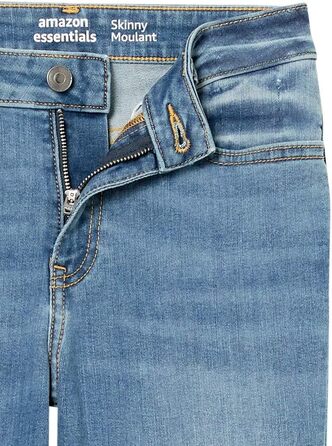 Джинси скінні жіночі Amazon Essentials з еластичної тканини, середньої посадки, світло-блакитні (36)