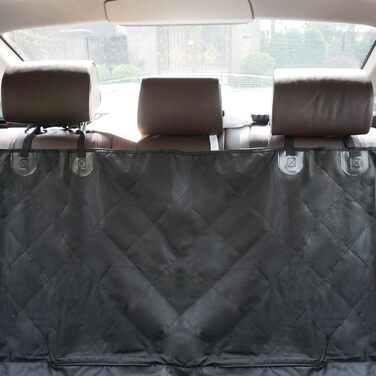 Автокрісло для собак Todeco: великі та середні породи, миється, знімається, з ременями безпеки та кишенями, чорне