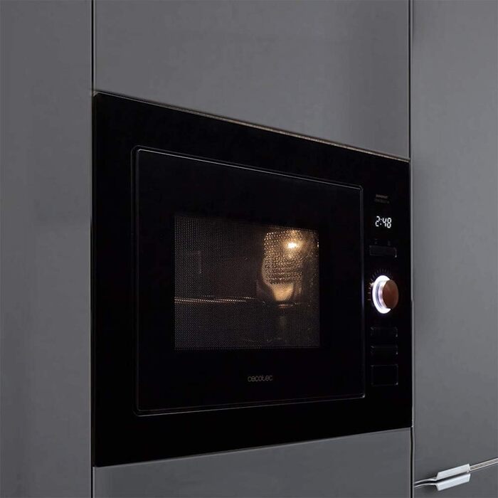 Вбудована мікрохвильова піч Cecotec GrandHeat 2590 BlackRose, 25 л, 900 Вт, з грилем
