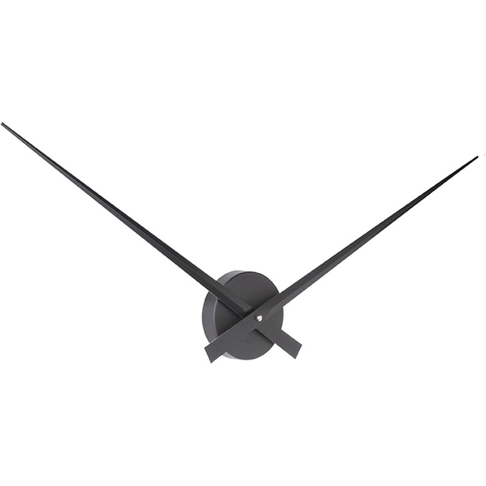 Karlsson Little Big Time Clock, Wall Clock, Aluminum, Black, One Size