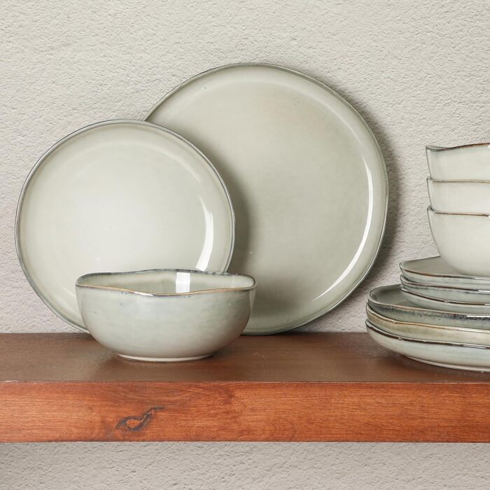 Набір посуду Gibson Soho Lounge (12 предметів) - кераміка, серія Soho Lounge, комплект на 4 персони