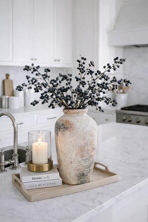 Велика керамічна ваза ручної роботи, 28 см, мінімалістична ваза в стилі ф armhouse для декору дому, вітальні, полиці, входу, весілля, декору столу, сірого кольору