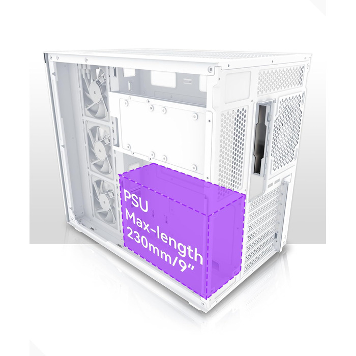 Ігровий корпус для ПК Musetex Y6 ATX Mid Tower, 7 ARGB PWM вентиляторів Infinity Mirror, панорамне загартоване скло 270°, USB Type-C, Білий