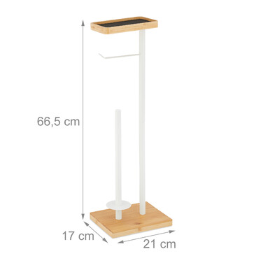 Relaxdays Toilet Paper Holder with Shelf