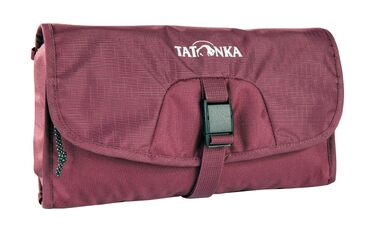 Дорожня косметичка Tatonka Small Travelcare — плоска сумка для гігієни з дзеркалом та відділеннями, Bordeaux Red, 25 x 17 x 4 см