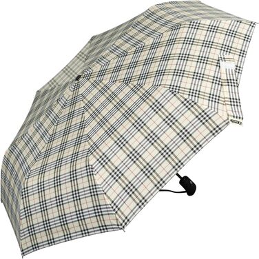 iX-brella парасолька преміум-класу з автоматичним відкриванням, змінний колір при намоканні, принт 'Raindrops' (квітковий бежевий)
