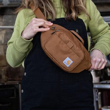 Сумка на пояс Carhartt Unisex чорного кольору, водонепроникна, регульована, міцна