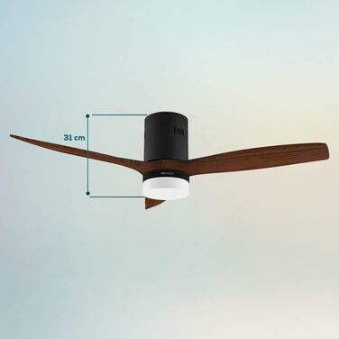 Стеляний вентилятор Cecotec EnergySilence Aero 5600 Black Aqua Connected з підсвічуванням, Wi-Fi, 40W, 52