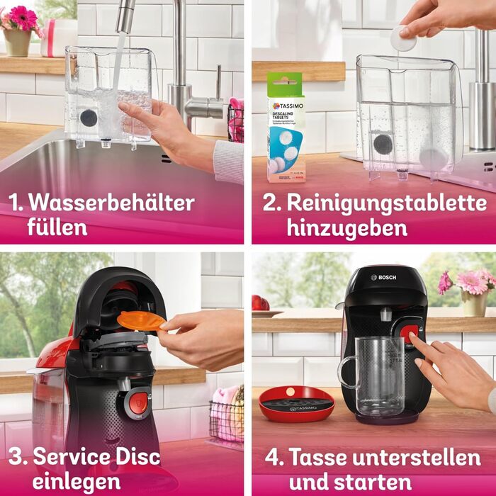 Кавомашина Tassimo Happy TAS1002N від Bosch: 70 напоїв, автоматична, для будь-яких чашок, компактна, 1400 Вт, колір антрацит