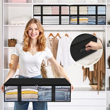 Підліжкова комода StorageRight, набір (Чорний, 3 шт.)